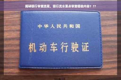 揭秘银行审查流程，银行流水重点审查哪些内容？??