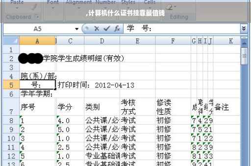 ,计算机什么证书挂靠最值钱