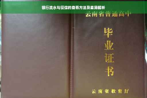 银行流水与征信的查看方法及差异解析