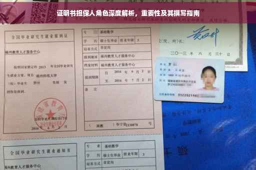 证明书担保人角色深度解析，重要性及其撰写指南