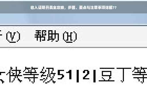 收入证明开具全攻略，步骤、要点与注意事项详解??