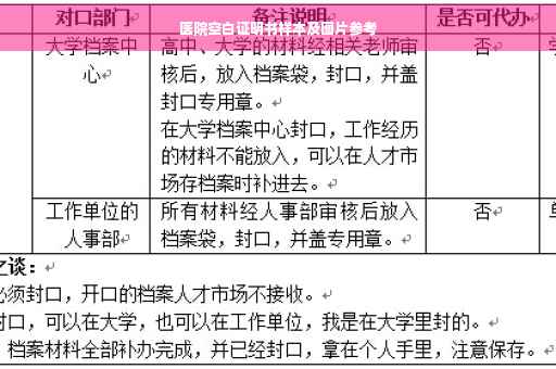 医院空白证明书样本及图片参考