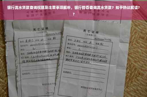 银行流水贷款查询权限及注意事项解析，银行能否查询流水贷款？知乎热议解读??