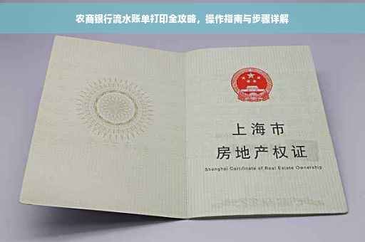 农商银行流水账单打印全攻略，操作指南与步骤详解