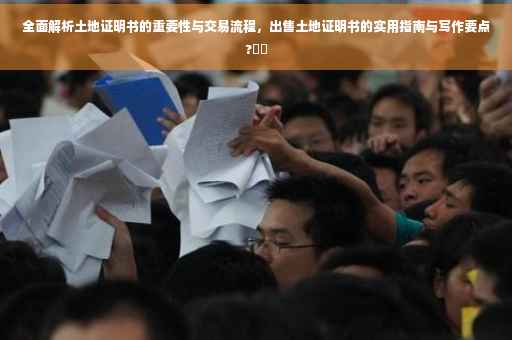 全面解析土地证明书的重要性与交易流程，出售土地证明书的实用指南与写作要点?⚡️