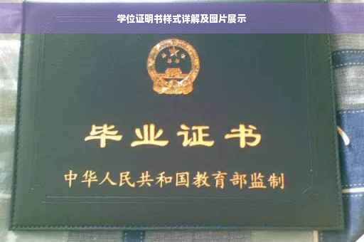 学位证明书样式详解及图片展示