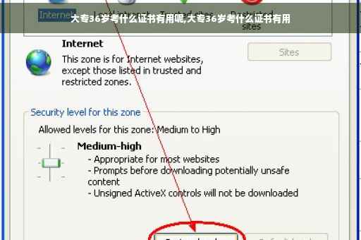 大专36岁考什么证书有用呢,大专36岁考什么证书有用