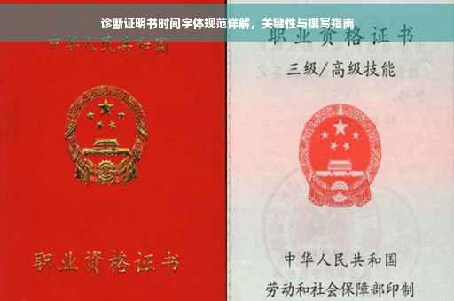 诊断证明书时间字体规范详解，关键性与撰写指南