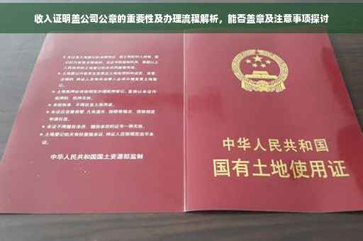 收入证明盖公司公章的重要性及办理流程解析，能否盖章及注意事项探讨