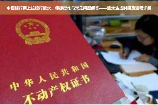 中国银行网上拉银行流水，便捷操作与常见问题解答——流水生成时间及流程详解