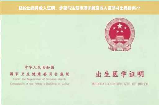 轻松出具月收入证明，步骤与注意事项详解及收入证明书出具指南??