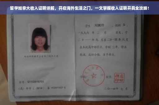留学加拿大收入证明详解，开启海外生活之门，一文掌握收入证明开具全攻略！