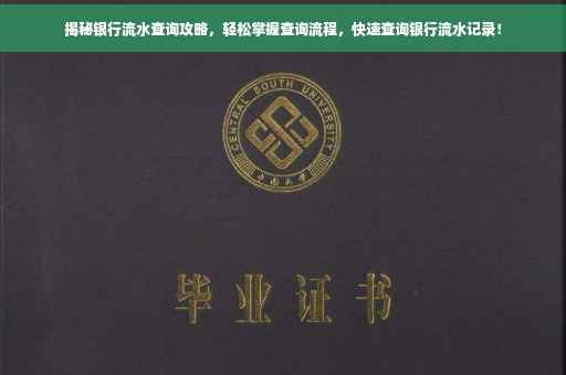 揭秘银行流水查询攻略，轻松掌握查询流程，快速查询银行流水记录！