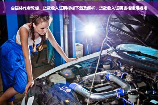 自媒体作者教你，贷款收入证明模板下载及解析，贷款收入证明表格使用指南