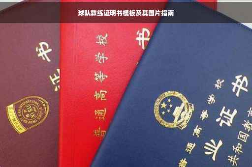球队教练证明书模板及其图片指南
