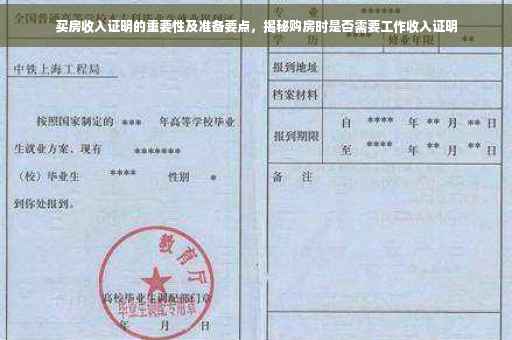 买房收入证明的重要性及准备要点，揭秘购房时是否需要工作收入证明