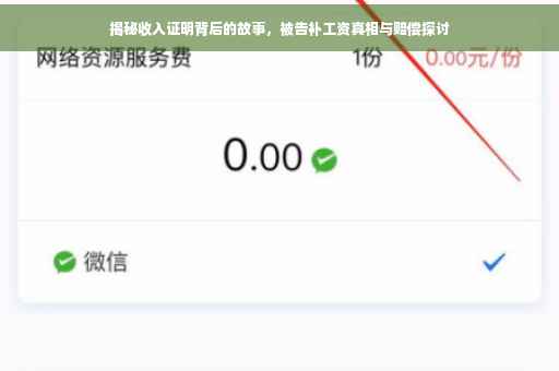 揭秘收入证明背后的故事，被告补工资真相与赔偿探讨