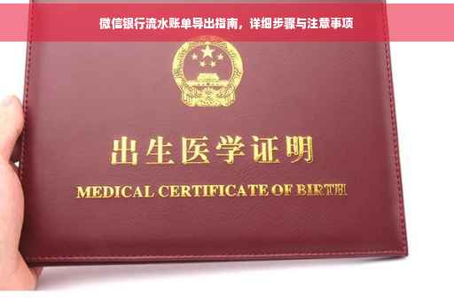 微信银行流水账单导出指南，详细步骤与注意事项