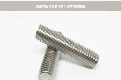 高清大病证明书详解与图片解读指南
