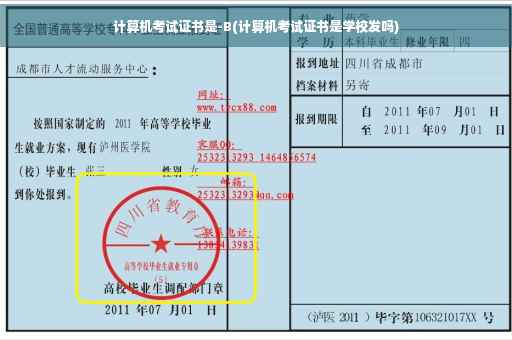计算机考试证书是-B(计算机考试证书是学校发吗)