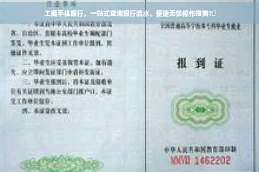 工商手机银行，一站式查询银行流水，便捷无忧操作指南?✨