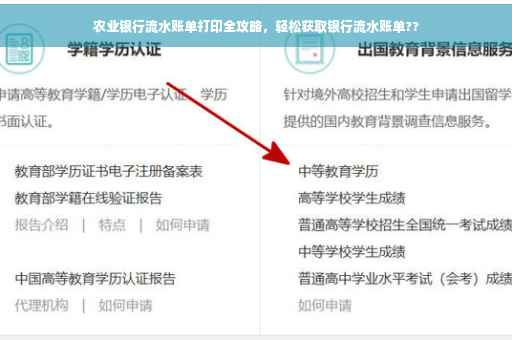 农业银行流水账单打印全攻略，轻松获取银行流水账单??
