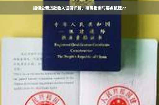 担保公司贷款收入证明详解，撰写指南与要点梳理??