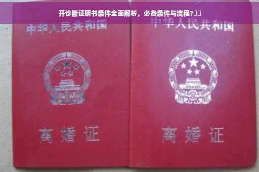 开诊断证明书条件全面解析，必备条件与流程?⚡️