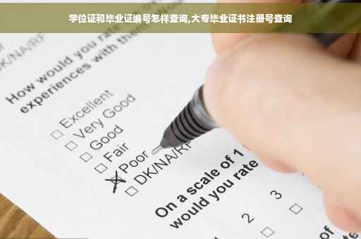 学位证和毕业证编号怎样查询,大专毕业证书注册号查询