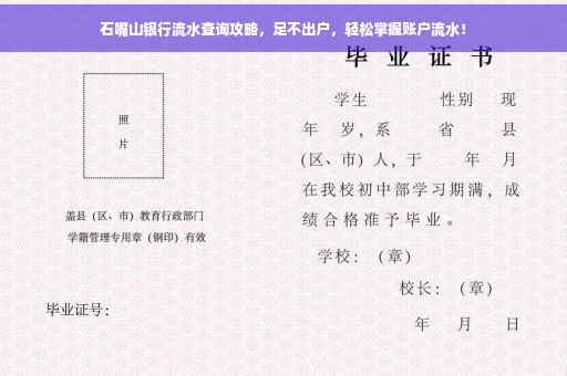 石嘴山银行流水查询攻略，足不出户，轻松掌握账户流水！