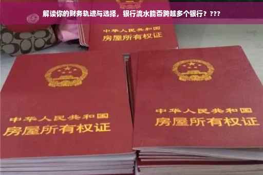 解读你的财务轨迹与选择，银行流水能否跨越多个银行？???