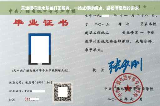 天津银行流水账单打印服务，一站式便捷解决，轻松满足您的需求