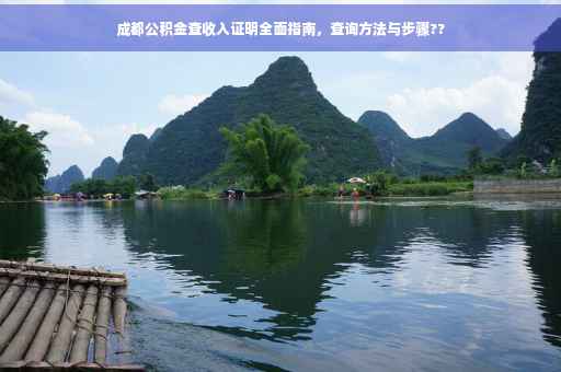 成都公积金查收入证明全面指南，查询方法与步骤??