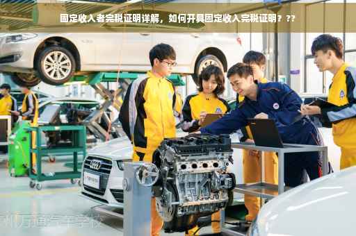 固定收入者完税证明详解，如何开具固定收入完税证明？??