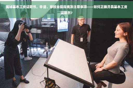 揭秘基本工资证明书，申请、审核全程指南及注意事项——如何正确开具基本工资证明书？