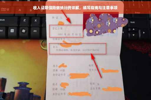 收入证明保险缴纳比例详解，填写指南与注意事项