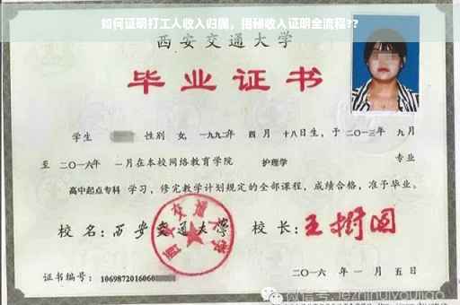 如何证明打工人收入归属，揭秘收入证明全流程??