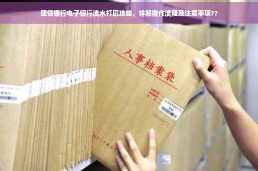 建设银行电子银行流水打印攻略，详解操作流程及注意事项??