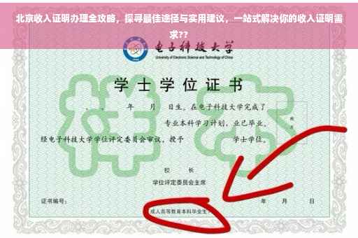 北京收入证明办理全攻略，探寻最佳途径与实用建议，一站式解决你的收入证明需求??