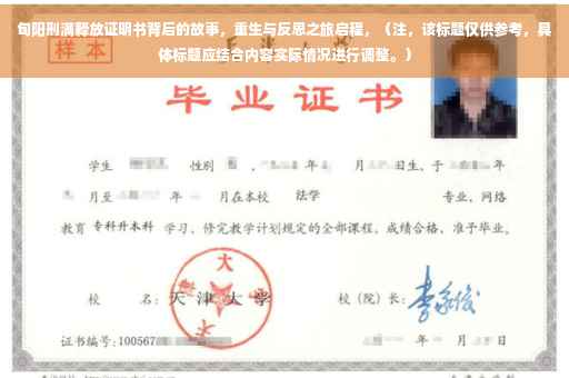 旬阳刑满释放证明书背后的故事，重生与反思之旅启程，（注，该标题仅供参考，具体标题应结合内容实际情况进行调整。）