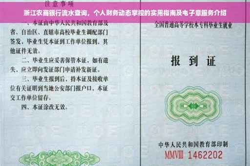浙江农商银行流水查询，个人财务动态掌控的实用指南及电子章服务介绍
