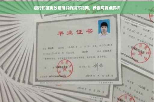 银行印鉴更改证明书的撰写指南，步骤与要点解析
