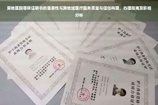 异地医院等级证明书的重要性与跨地域医疗服务质量与信任构建，办理指南及影响分析