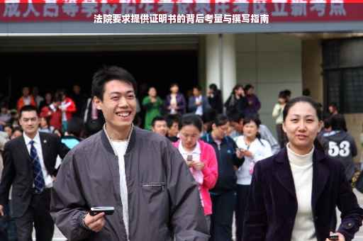 法院要求提供证明书的背后考量与撰写指南