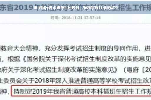 电子银行流水账单打印攻略，轻松掌握打印流程??