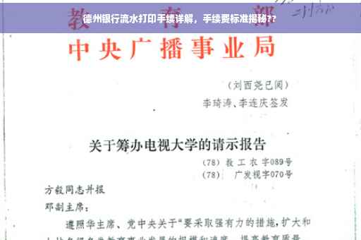 德州银行流水打印手续详解，手续费标准揭秘??
