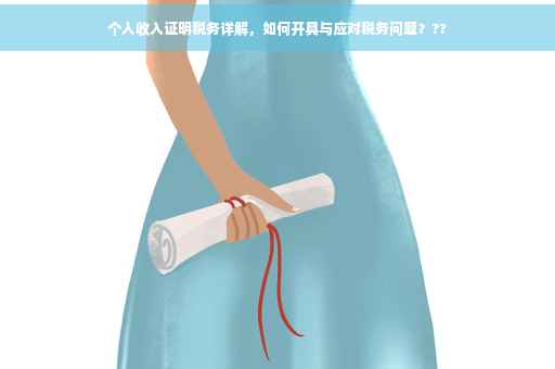 个人收入证明税务详解，如何开具与应对税务问题？??