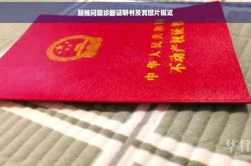 颈椎问题诊断证明书及其图片概览