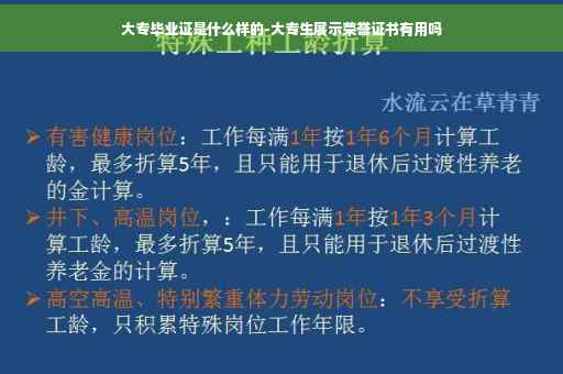 大专毕业证是什么样的-大专生展示荣誉证书有用吗