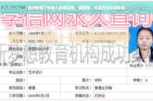 郑州疫情下的收入困难证明，重要性、开具方法及其影响